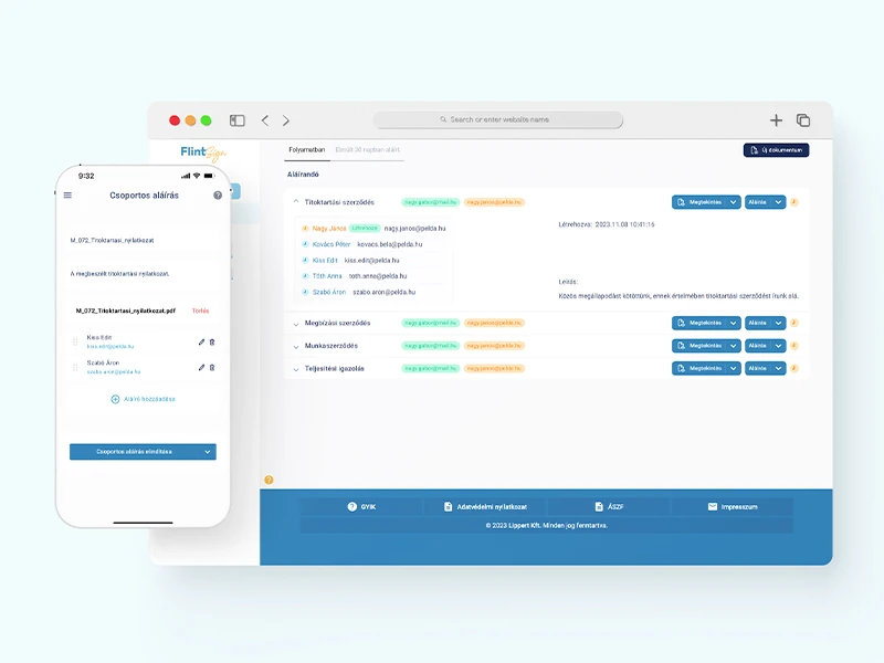 FlintSign elektronikus aláírás